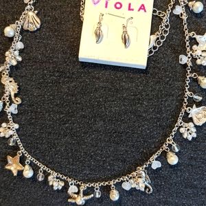 NWT Necklace and Earrings... Nautical